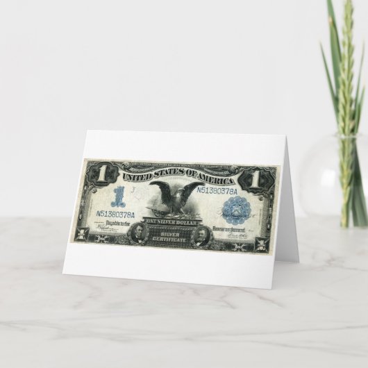 1899 het Zilveren Certificaat van de V.S. van één Kaart (Voorkant)