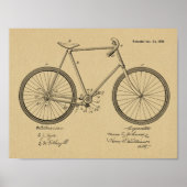 1899  kinderloze fietspataderafdrukken poster (Voorkant)