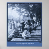1899 Kingston Jamaica Market Poster (Voorkant)