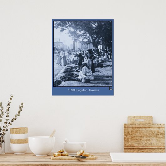 1899 Kingston Jamaica Market Poster (Keuken)