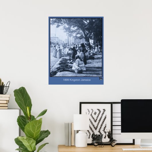 1899 Kingston Jamaica Market Poster (Thuiskantoor)
