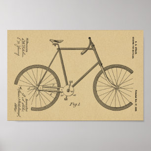 1899 - Kunsttekenafdrukken voor fietsengebruik - K Poster