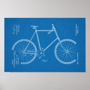 1899 - Kunsttekenafdrukken voor fietsengebruik - K Poster