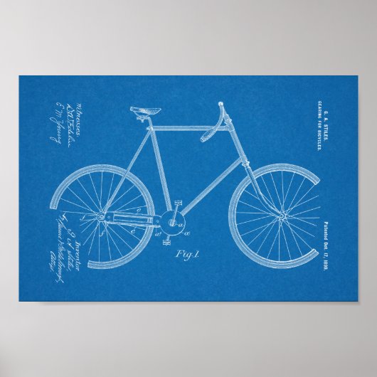 1899 - Kunsttekenafdrukken voor fietsengebruik - K Poster (Voorkant)