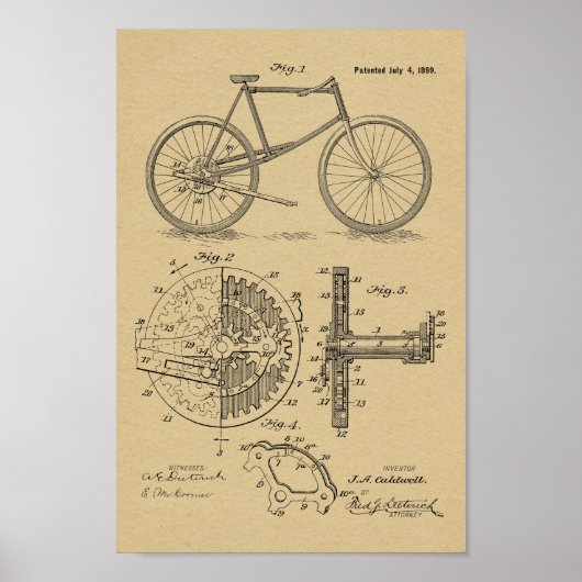 1899 Lever — Speciaal afdrukken voor fietspatronen Poster (Voorkant)