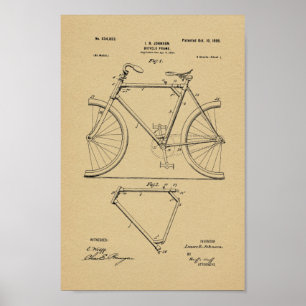 1899  Lijst voor fietspatronen — Kunstafdrukken Poster