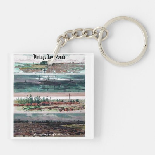  1899 Lumbering-Harper's Hoesje Sleutelhanger (Achterkant)