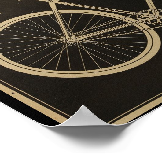 1899  Manson-fiets en kunstwerk Poster (Hoek)