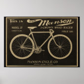 1899  Manson-fiets en kunstwerk Poster (Voorkant)