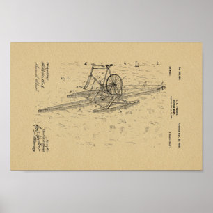 1899  printplaat voor fietsen poster