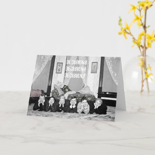 189 WAT U MOET DOEN OP UW BIRTHDAY EDWARDIAN FOTO KAART (Gele Bloem)