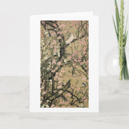 18. 桃花小禽図, 若冲 de Bloesems van de Perzik & Kleine Kaart