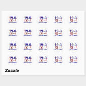 18-1 Go G-Mannen Ronde Sticker (Vel)