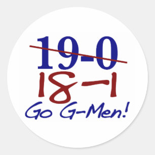 18-1 Go G-Mannen Ronde Sticker
