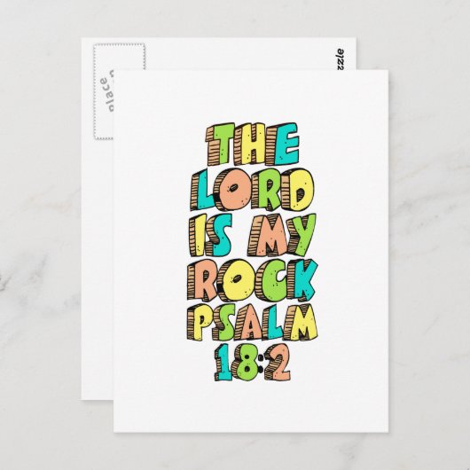 18:2-psalm briefkaart (Voorkant / Achterkant)