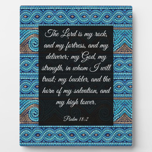 18:2-psalm fotoplaat (Voorkant)