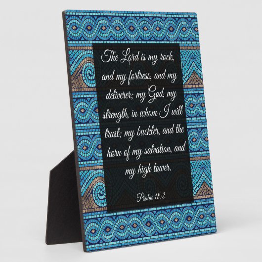 18:2-psalm fotoplaat (Zijkant)