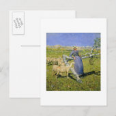 18.92 uur in de Alpen (olie op doek) Briefkaart (Voorkant / Achterkant)