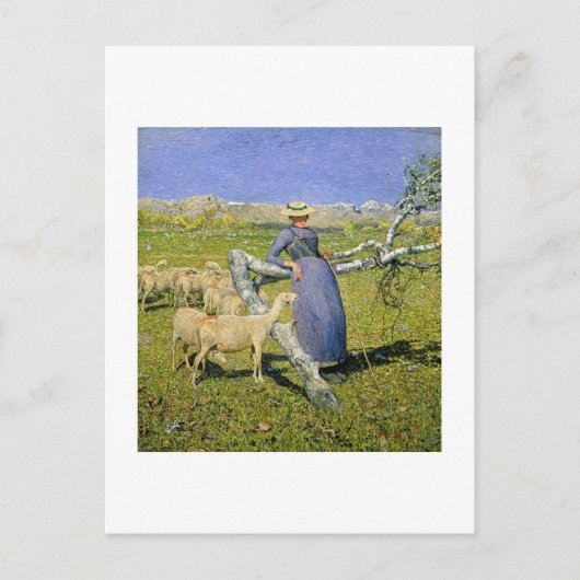 18.92 uur in de Alpen (olie op doek) Briefkaart (Voorkant)