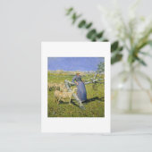 18.92 uur in de Alpen (olie op doek) Briefkaart (Staand voorkant)