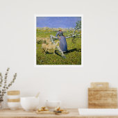 18.92 uur in de Alpen (olie op doek) Poster (Keuken)