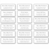 18 Adresetiketten met individuele naam Sticker (Voorkant)