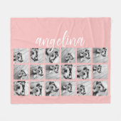 18 Afloopstuk voor foto-inkuilscript Fleece Deken (Voorkant (Horizontaal))