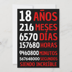 18 AÑOS SIENDO INCREIBLE: REGALO DE CUMPLEAÑOS IN KAART