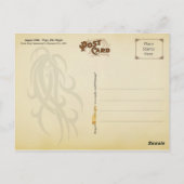 18 augustus 1884 Almanac. Virgo, de maagd Briefkaart (Achterkant)