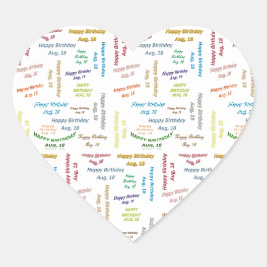 18 augustus, Sticker op zaterdag