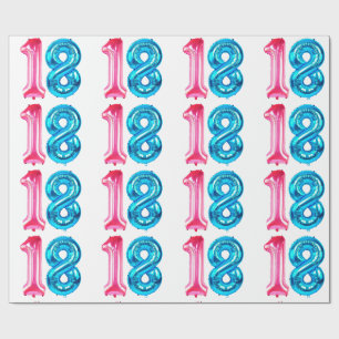 18 ballonnen inpakpapier