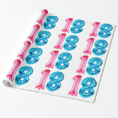 18 ballonnen inpakpapier (Uitgerold)