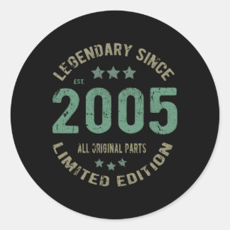 18 bday legende sinds 2005 18th ronde sticker