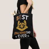 18 Beste Duitse herder papa ooit Tote Bag (Dichtbij)