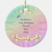 18 Birthday Rainbow Ornament (Achterkant)