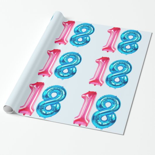 18 Blauw inpakpapier (Uitgerold)