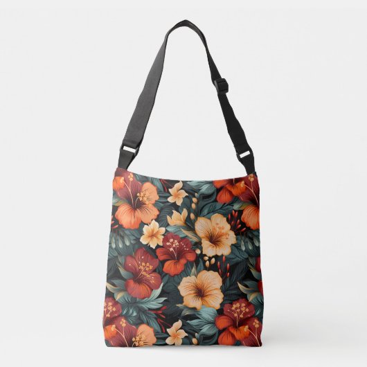#18 Bloemen patroon Crossbody Tas (Voorkant)