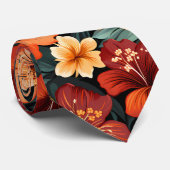 #18 Bloemen patroon Stropdas (Opgerold)