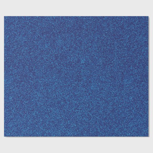 18 Blue Glitter Print Cadeaupapier (Vlak)