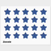 18 Blue Glitter Print Sparkles Star Ster Sticker (Vel)