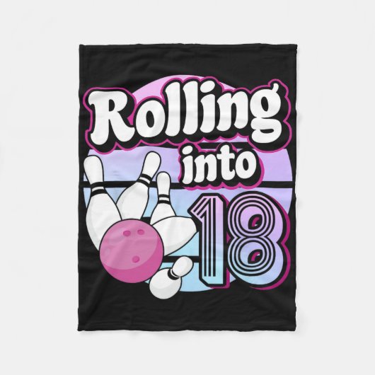 18 Bowling 18e verjaardag Fleece Deken (Voorkant)