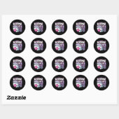 18 Bowling 18e verjaardag Ronde Sticker (Vel)