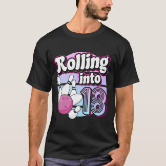 18 Bowling 18e verjaardag T-shirt
