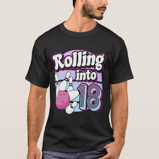 18 Bowling 18e verjaardag T-shirt (Voorkant)
