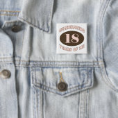 18 cadeaus vieren vierkante button 5,1 cm (In situ)