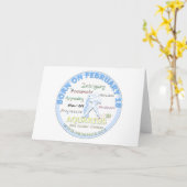 18 de Verjaardag van februari - Waterman Kaart (Gele Bloem)