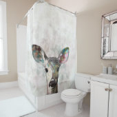 18 deer. douchegordijn (In situ)