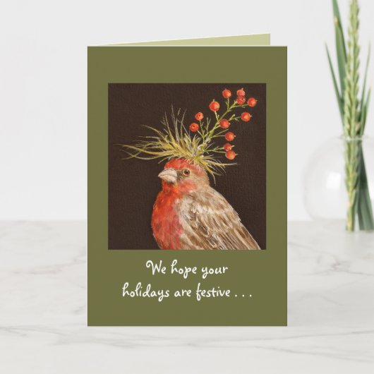 (#18) een feestelijke kerstkaart hebben feestdagen kaart (Voorkant)