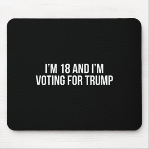 18 en IM stemmen voor Trump 2024 Conservative Repu Muismat