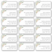 18 Firal Wedding Uitnodiging Verzending Verzendadr Sticker (Voorkant)